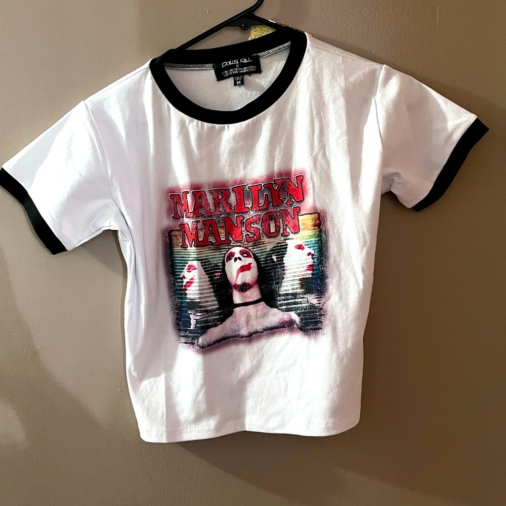 Unreleased Dolls-kill collab Manson ringer top